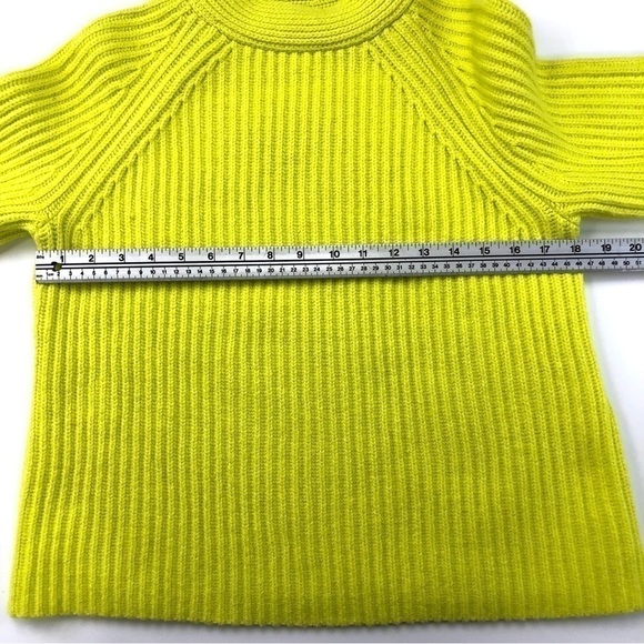Banana Republic yellow rib knit pullover sweater Small - Picture 6 of 8